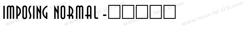 IMPOSING Normal字体转换